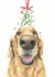 Golden Retriever Christmas Card created by Robert James Hull