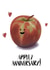 Apple-y anniversary card created by Cheerful Sheep