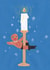 Werk It - Gingerbread - Pole Dancer - Pole Dancing - Candle Light - Funny - Modern - Kinky - Christmas Card created by Cmorris_art