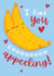 Cute banana Valentine's Card created by Dan Bang Studio