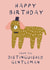 Funny Dog Birthday Card - From the Distinguished Gentleman - Cute Animal Design created by Holly Walsh