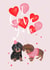 Sausage Dog Valentine’s Day Card / Dachshunds I Love You Card created by Honey & Velvet Studio