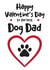 Funny, Cute Dog Dad Valentines card from the dog created by Hello Fridays Studio