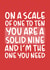 'You Are a Solid 9' Funny and Witty Valentine's Day Card created by Brogan Thomas