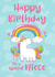 Happy Birthday Unicorn card for a Special Niece created by Crystal Star Gift Shop