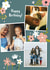 flowers family Birthday Personalised Photo Card 11848 created by Evie Garnett Designs