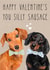 Cute Valentine’s Sausage Dog Card created by Sarah Stephenson