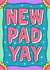 Cool Contemporary New Home Card - Pad - New Pad Yay created by Wafflemamaart