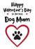 Funny, Cute dog mum valentines card from the dog  created by Hello Fridays Studio