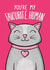 Favourite Human - Cat Valentine's and Anniversary Card created by Drawn to Cats