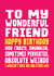 Wonderful Weird Friend Card created by Filthy Sentiments