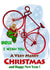 For brother who is bikes fun and lover special Christmas New Year card created by Chepurna