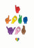 I Love You rainbow sign language card created by Eskimo Kiss Designs