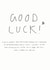 Cheeky Good Luck Card created by Redback Cards