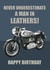 CLASSIC MOTORBIKE BIRTHDAY CARD created by RetroMotion Artwork