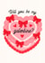 Valentine's Day Card For Bestie - Pink Bow Cake - Will You Be My Galentine? created by Studio Doodles