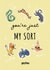 Cute Valentine's Card - You're Just My Sort - Houses - Harry Potter created by Cardology