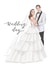 Happy wedding - Cute artistic wedding card created by Darya Malceva