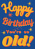 Stating the obvious Birthday card created by Loula Rose
