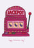 You Hit the Jackpot! - Valentine's Day Card - Eggplant Aubergine Emoji created by Eat the Moon