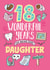 18th Birthday card for Daughter 1002 created by Eskimo Kiss Designs