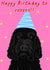 Cockapoo birthday card created by Prezprints