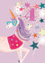 Classic 4th Birthday Card - Unicorn - Sparklers created by Louise Tiler