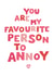 Favourite Person Valentine's Day Card created by Liv Groves Illustration