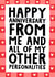 Funny Anniversary - Happy Anniversary From Me And All Of My Other Personalities created by Studio Doodles