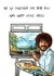 Bob Ross Cute Funny Valentine's Anniversary Card created by Drewit