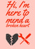 Mend broken heart valentines card created by OllieOllieOllie