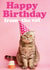 Happy Birthday from the Cat created by Dean Morris Cards