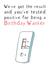 Birthday Wanker Card created by Huxters