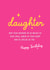 Daughter Birthday Card created by Gift Delivery