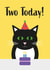 Cute Age Two Cat Card  created by Amy Munro