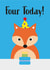 Cute Fourth Birthday Fox Card created by Amy Munro