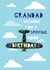Grandad wishing you a spiffing good birthday created by Jessica Eyre