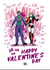 Funny Valentine's Day Card - The Joker and Harley Quinn created by Cardology