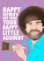 Happy Little Accident Bob Ross card created by Hey Huns It's Nicole