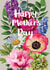 Pretty Mothers Day Card - Mum - Flowers - Happy Mothers Day created by Sarah Kelleher
