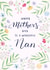 Classic Mothers Day Card - Nan - Floral - Happy Mother's Day To A Wonderful Nan created by Nicki O'Donoghue Studio
