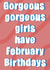 Gorgeous gorgeous girls have February Birthdays created by Natalie Baxter