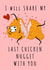 Funny Chicken Nugget Valentines Card created by SIMO 08