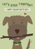 Let's Stick Together Dog Valentine Card created by Wink Design - Michelle Roberts