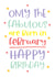 Happy February Birthday to you card created by Word Up Creative