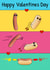 Hotdog Valentines Day Card created by Doodle Cards