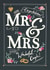 Mr & Mrs Wedding Card - Classic wedding card created by Heidi Pie