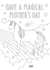 Mother's Day Magical Unicorn Colouring Card created by Zoe-Claire