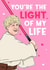You're The Lifght of my Life Boris Valentines Day Card created by Bubble&Cheek