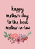 Classic Mothers Day Card - Mother In Law - Happy Mother's Day To The Best Mother In Law created by Pippin Prints
